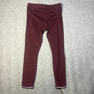 Athleta Tight Size Small Womens Auberge Run Free 7/8 Pockets Missing Drawstring